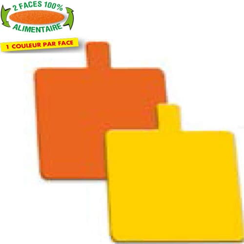 200 CARRES LANGUETTE  ORANGE/JAUNE