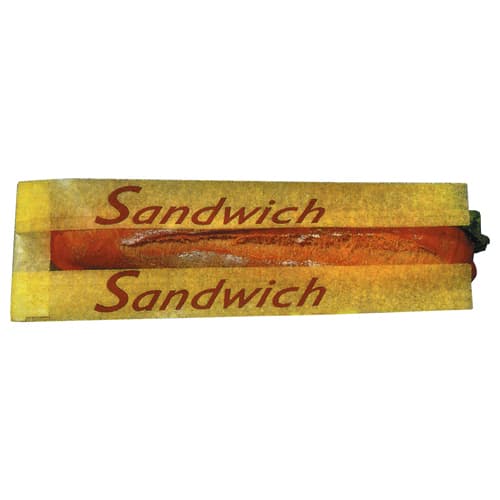 1000 SACS SANDWICHS KRAFT JAUNE A FENETRE