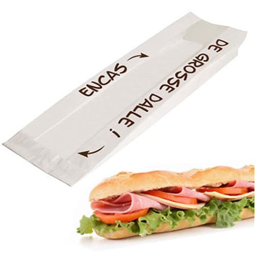 1000 SACS SANDWICHS KRAFT BLANCHI A FENETRE
