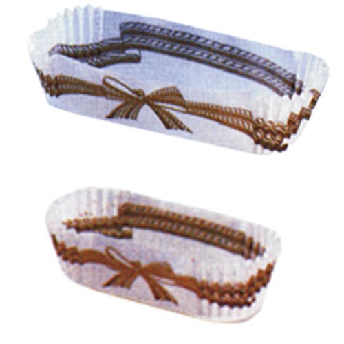 1000 CAISSETTES OVALES DECOREES RUBAN