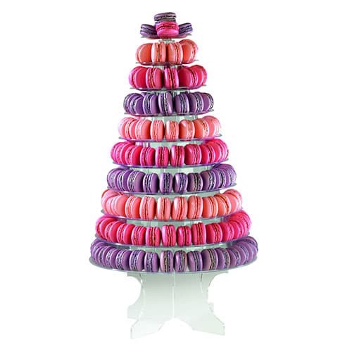 PYRAMIDE A  MACARONS TRANSPARENTE