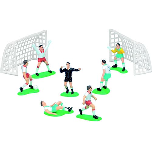 Decoration Rugby Kit Gu00e2teau Rugby 6 Joueurs 2 Poteaux - Autour Du Gateau à Imprimer