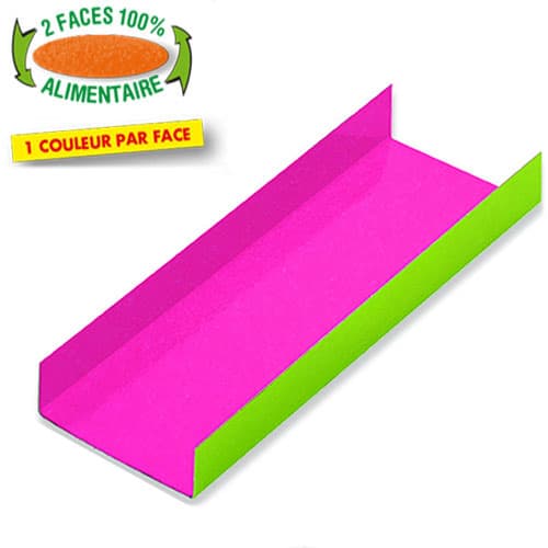 200 FONDS PLIES COULEUR FRAMBOISE/ANIS