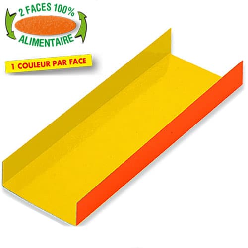 200 FONDS PLIES COULEUR JAUNE/ORANGE