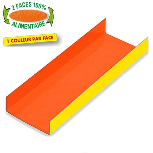 200 FONDS PLIES COULEUR ORANGE/JAUNE