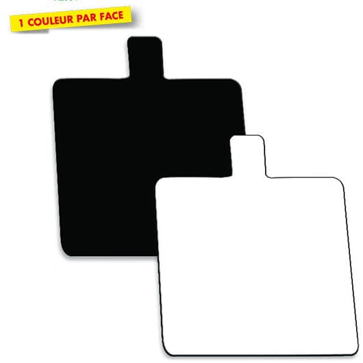 200 CARRES LANGUETTE COULEUR NOIR/BLANC
