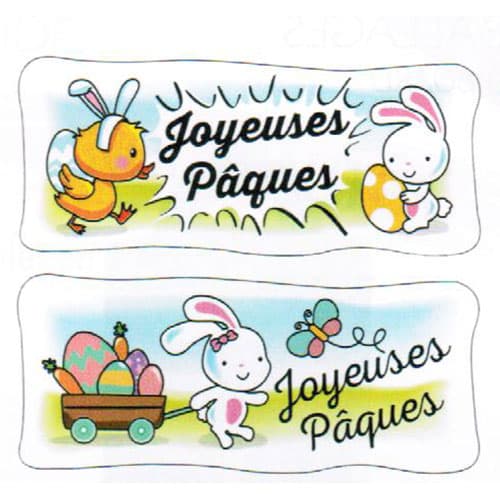RECTANGLE AZYME JOYEUSES PAQUES