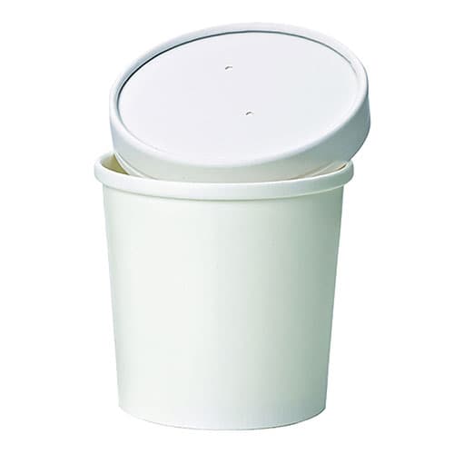 500 GOBELETS CARTON A SOUPE COUVERCLES VENDUS SEPAREMENT