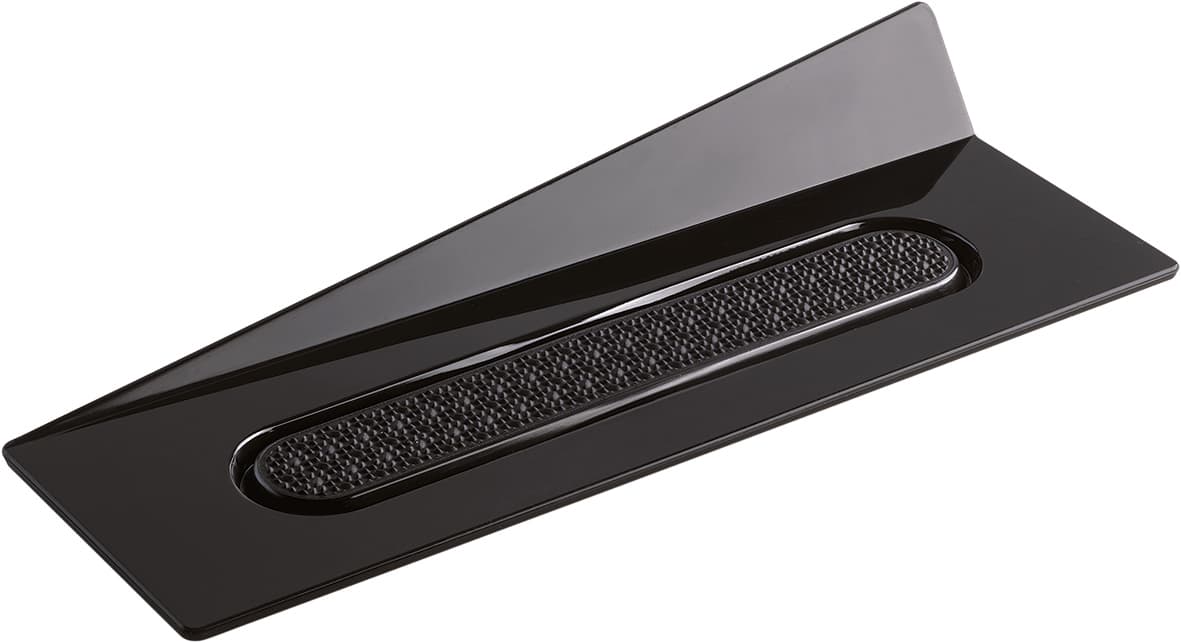 LANGUETTE RECTANGLE NOIRE - 140X40 MM - GAMME RECYCLABLE