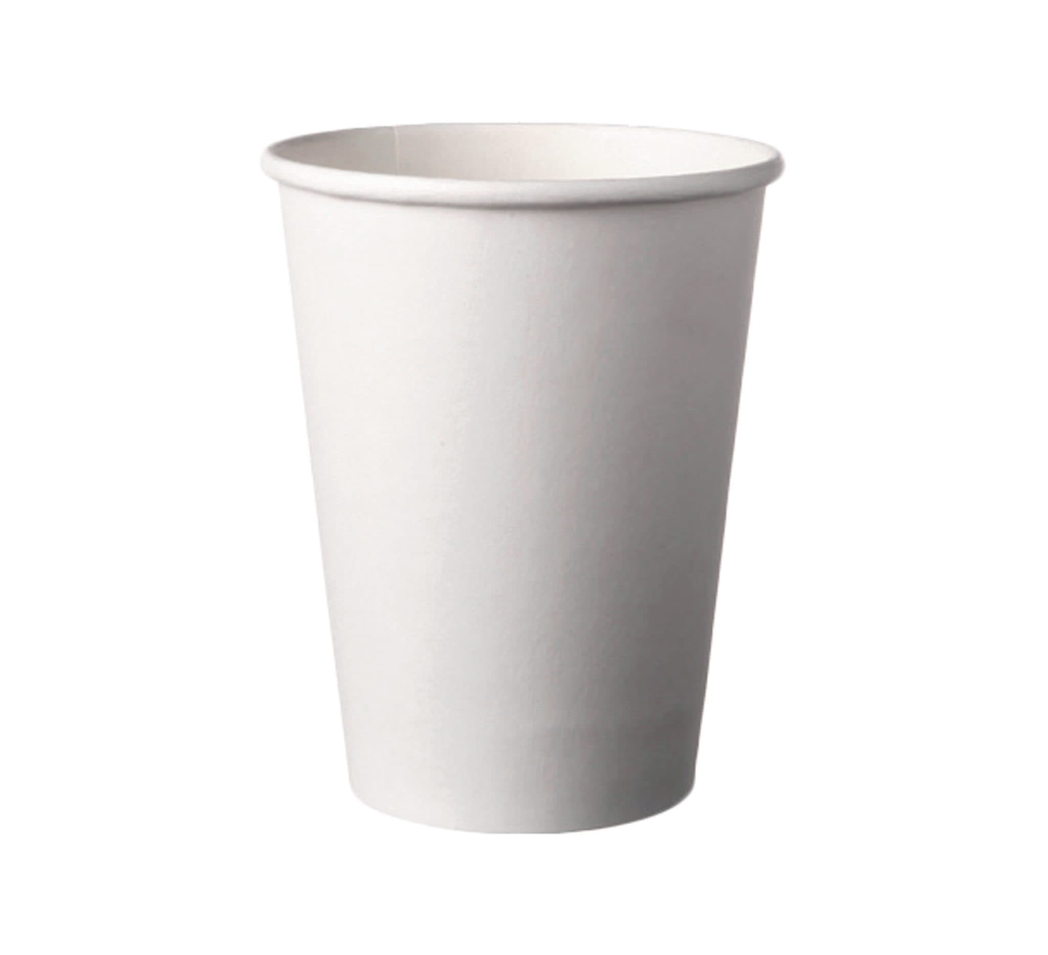 50 GOBELETS CARTON BLANC - BOISSON CHAUDE OU FROIDE