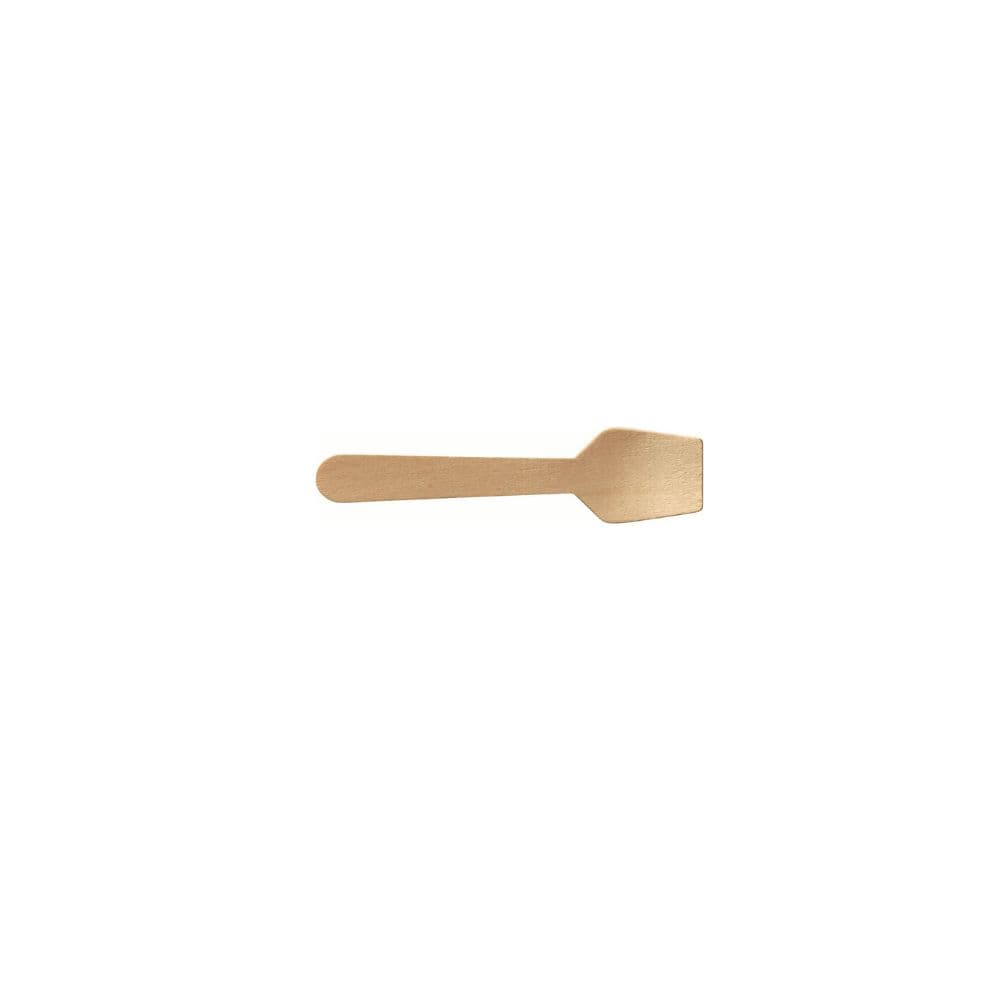 100 MINI CUILLERES BOIS 95X25 MM