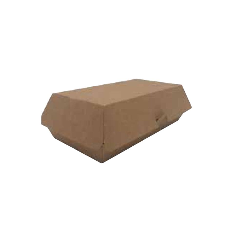 50 BOITES BURGER OU SANDWICH CARTON KRAFT BRUN