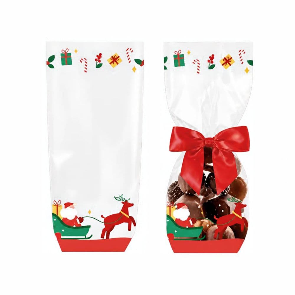 100 SACS POLYPROPYLENE TRAINEAU DE NOEL