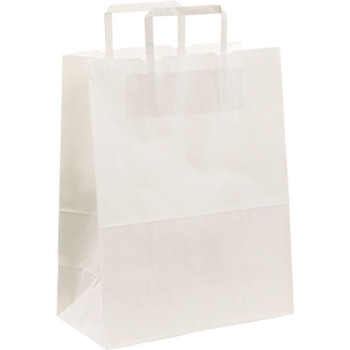 SAC CABAS PAPIER KRAFT BLANC