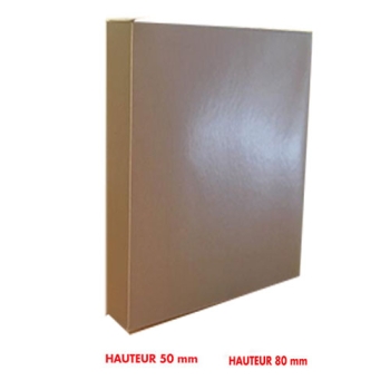 BOITE PATISSIERE GRIS CLAIR HAUTEURS 5 ET 8 CM