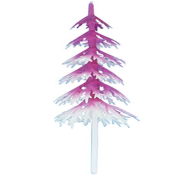 SAPIN VOLUME BLANC ET FUSCHIA