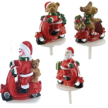ASSORTIMENT NOEL SCOOTER EN RESINE