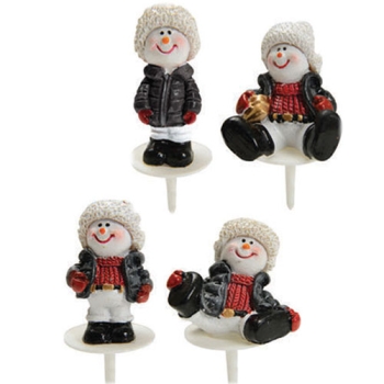 BONHOMME DE NEIGE DOUDOUNE EN RESINE