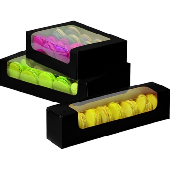 50 BOITES A BISCUITS OU MACARONS A FENETRE -