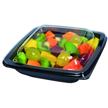 50 OU 60 ASSIETTES A SALADE CARREES NOIRES