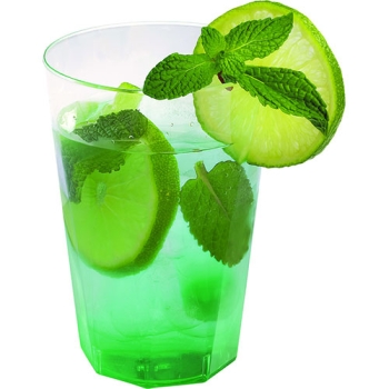 VERRE PLASTIQUE CRISTAL OCTOGONAL