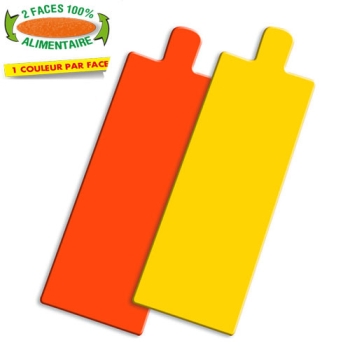 RECTANGLE LANGUETTE COULEUR ORANGE/JAUNE