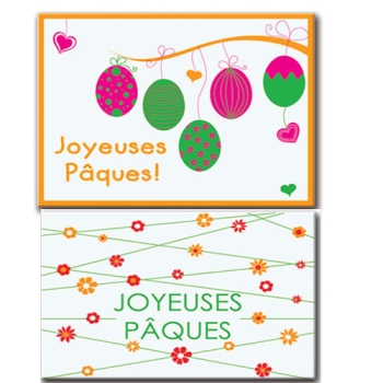 RECTANGLE  JOYEUSES PAQUES PATE D AMANDE - 55x40 mm