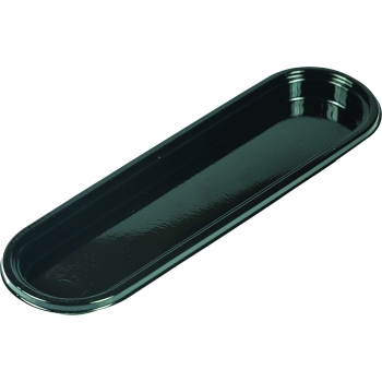 COUPELLE OVALE PLASTIQUE NOIRE - DIM EXT 160X48 MM