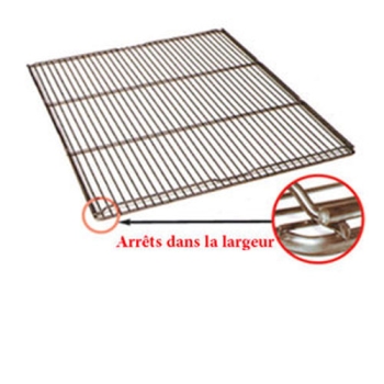 GRILLE  BOULANGERE INOX 600X800 ARRET DANS LES 800