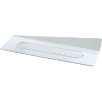 LANGUETTE RECTANGLE BLANCHE - 140X40 MM - GAMME RECYCLABLE