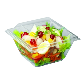30 POTS A SALADE CARRES - FOND ET COUVERCLE CRISTAL