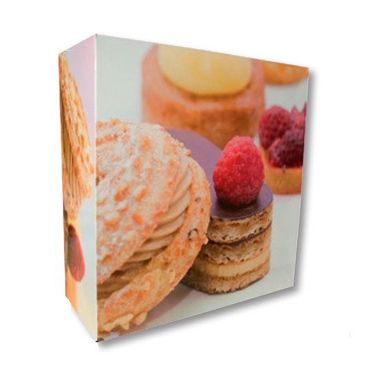 LOT 300 BOITES PATISSIERES  18X18X8  MODELE GASPARD