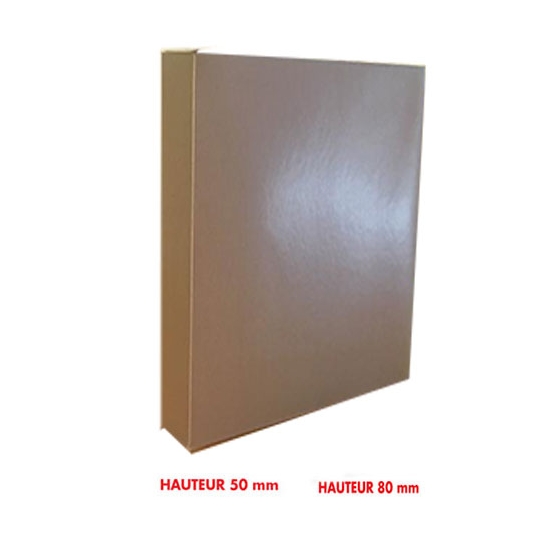 BOITE PATISSIERE GRIS CLAIR HAUTEURS 5 ET 8 CM