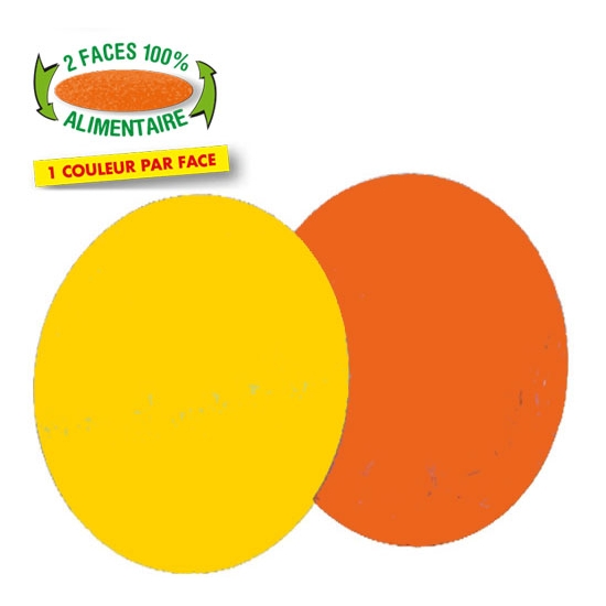 ROND ORANGE/JAUNE