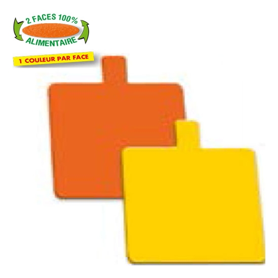 200 CARRES LANGUETTE  ORANGE/JAUNE