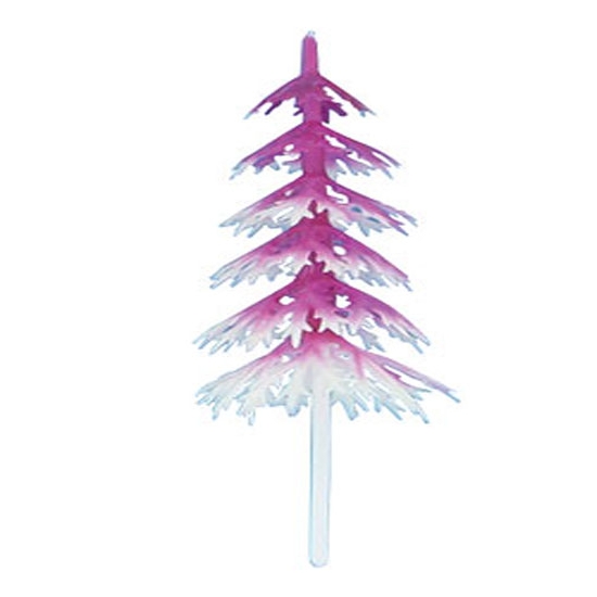 SAPIN VOLUME BLANC ET FUSCHIA