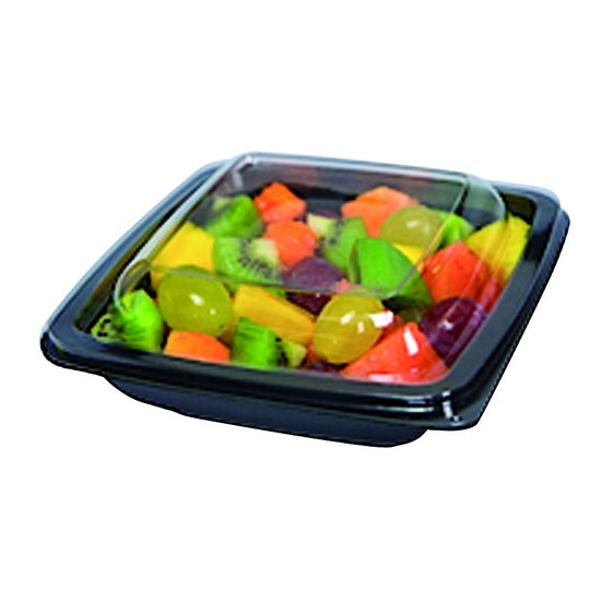 50 OU 60 ASSIETTES A SALADE CARREES NOIRES