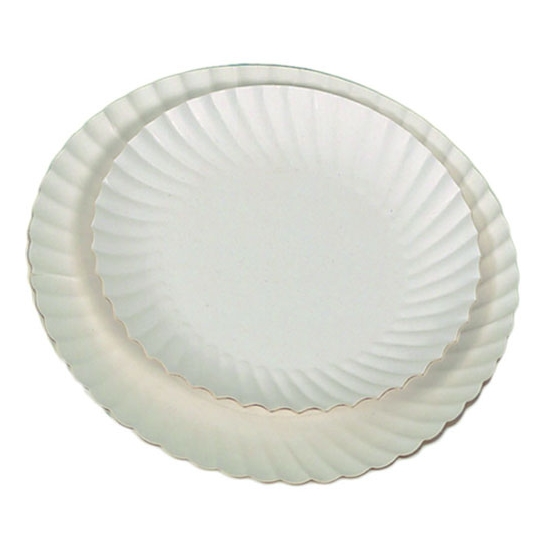 ASSIETTE CARTON BLANC IMPERGRAS