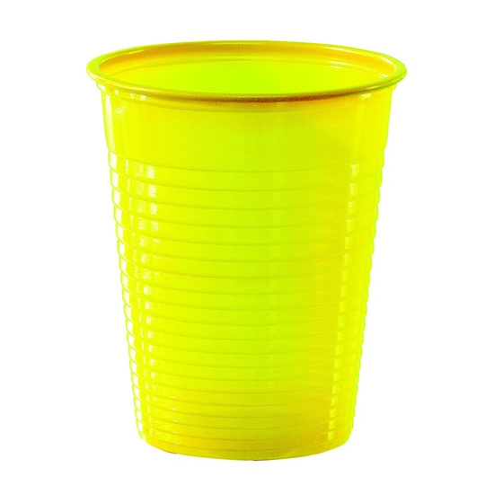 GOBELET PLASTIQUE JAUNE