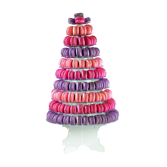 PYRAMIDE A  MACARONS TRANSPARENTE