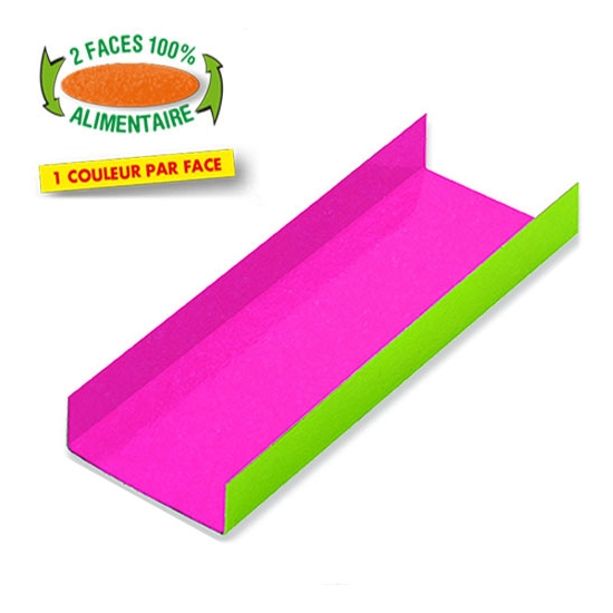 200 FONDS PLIES COULEUR FRAMBOISE/ANIS