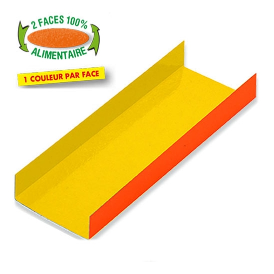 200 FONDS PLIES COULEUR JAUNE/ORANGE