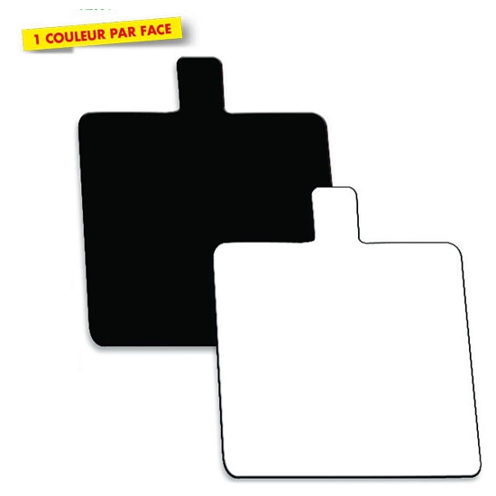 200 CARRES LANGUETTE COULEUR NOIR/BLANC