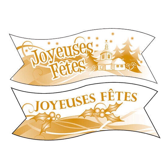 BANDEROLE JOYEUSES FETES 94X32MM