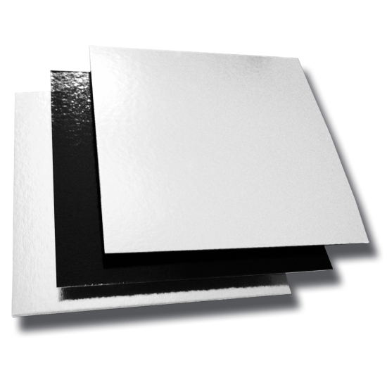 100 CARRES CARTON BLANC/NOIR