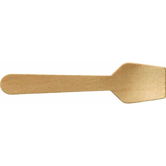 100 MINI CUILLERES BOIS 95X25 MM