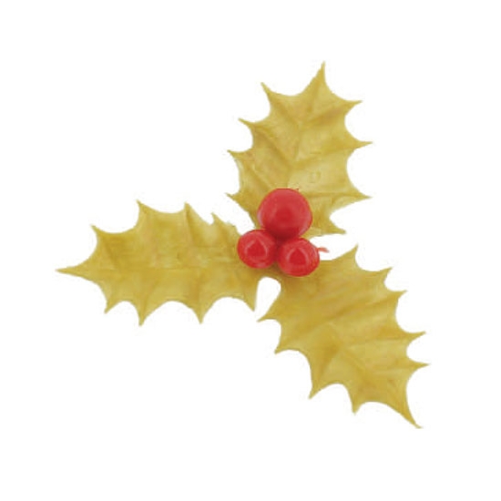HOUX TROIS FEUILLES DOREES