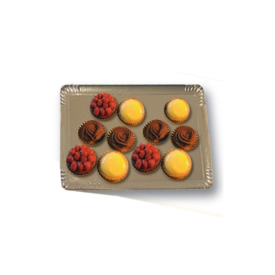 50 PLATEAUX TRAITEUR OR