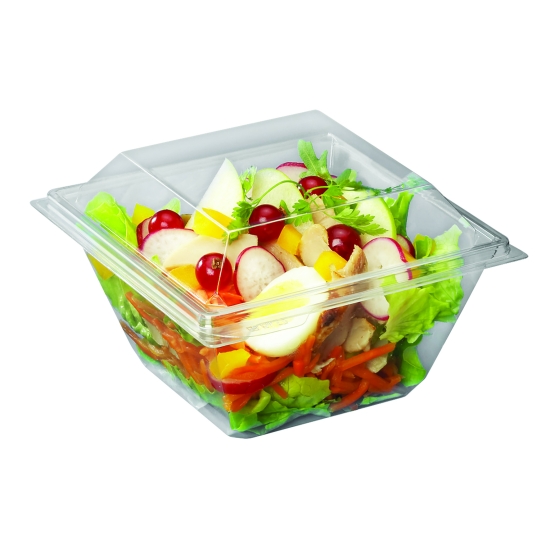 30 POTS A SALADE CARRES - FOND ET COUVERCLE CRISTAL