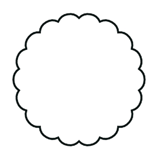 250 RONDS BLANCS FESTONNES